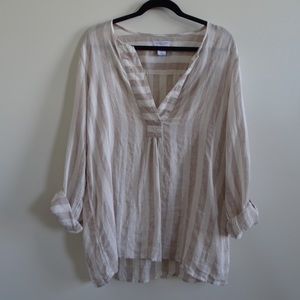 Antibes Blanc Linen Top